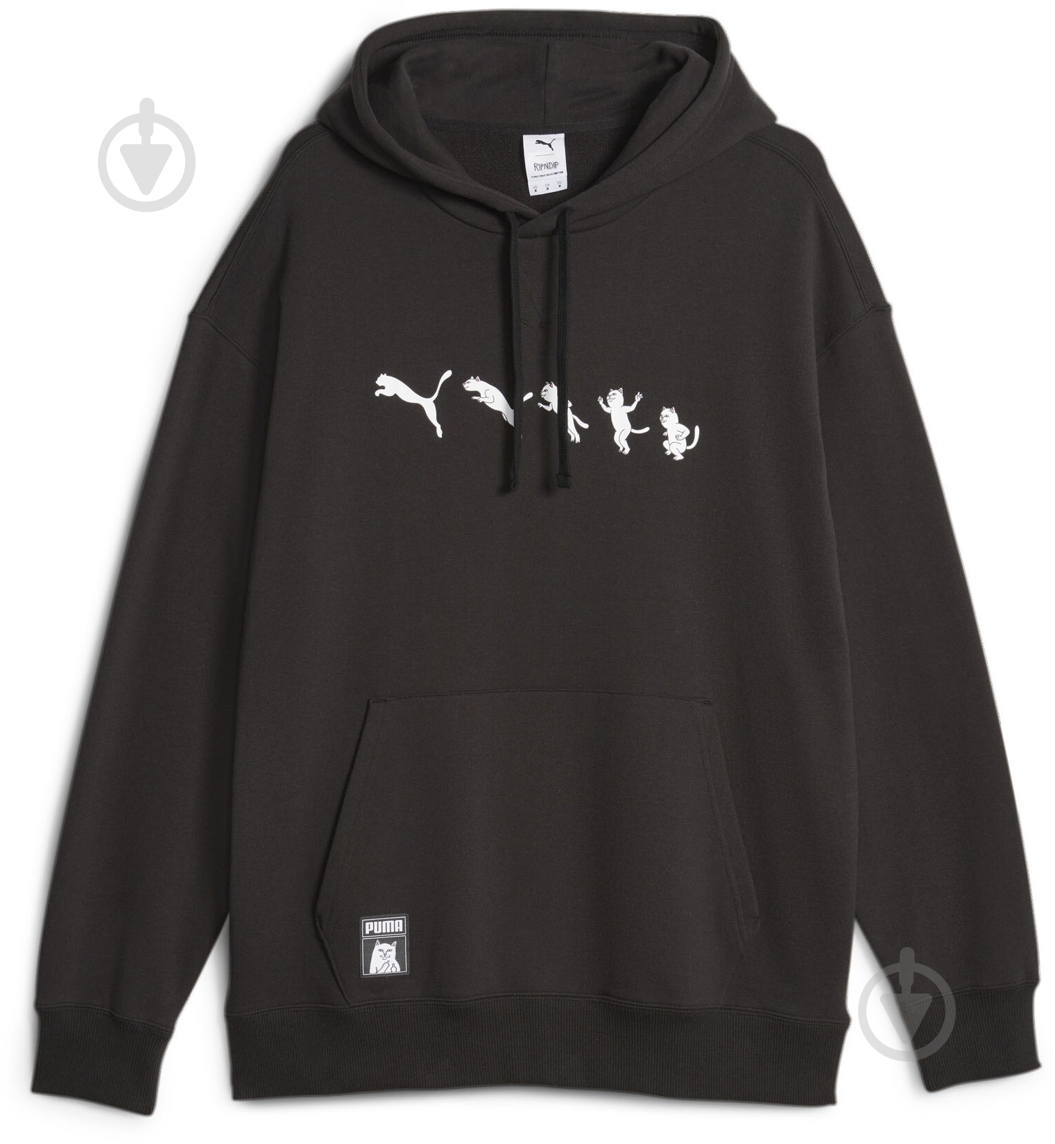 Джемпер Puma PUMA X RIPNDIP HOODIE TR 62219701 р.S черный - фото 1