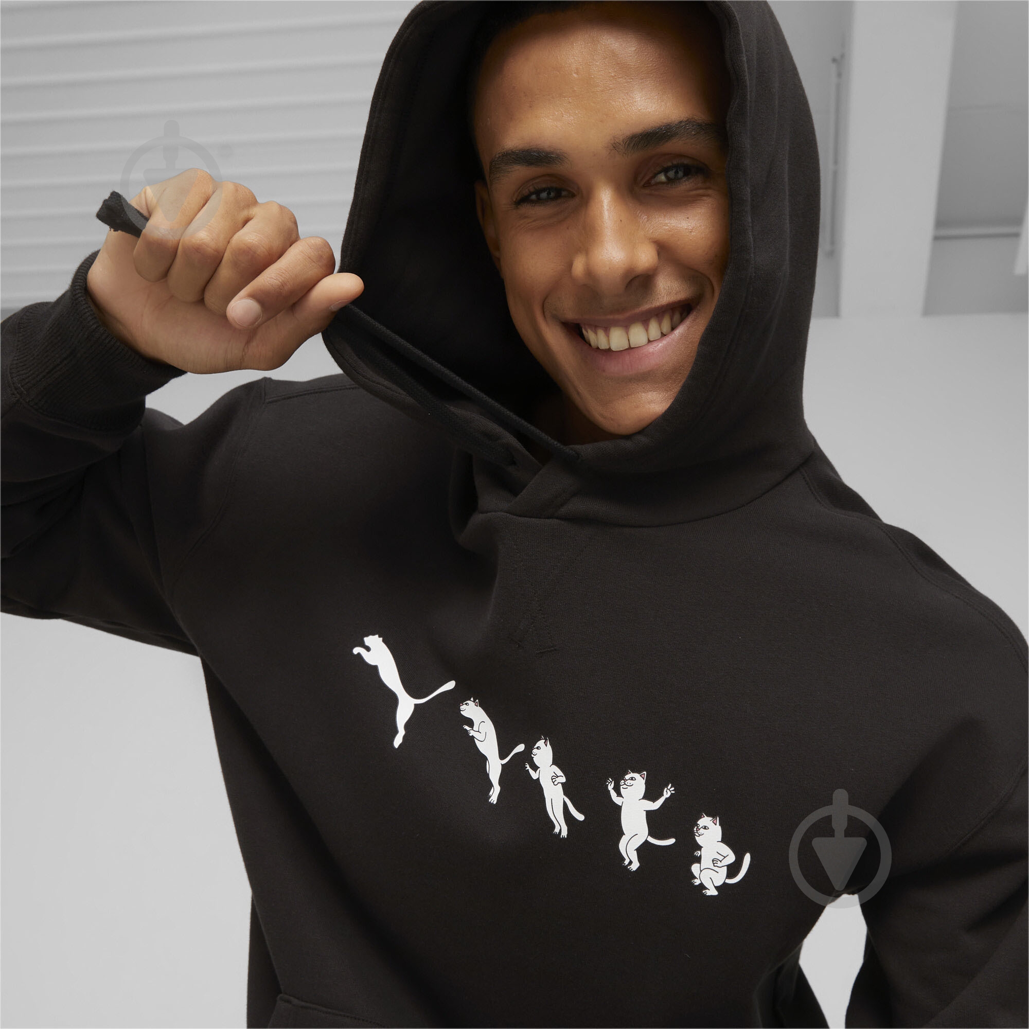 Джемпер Puma PUMA X RIPNDIP HOODIE TR 62219701 р.S черный - фото 5