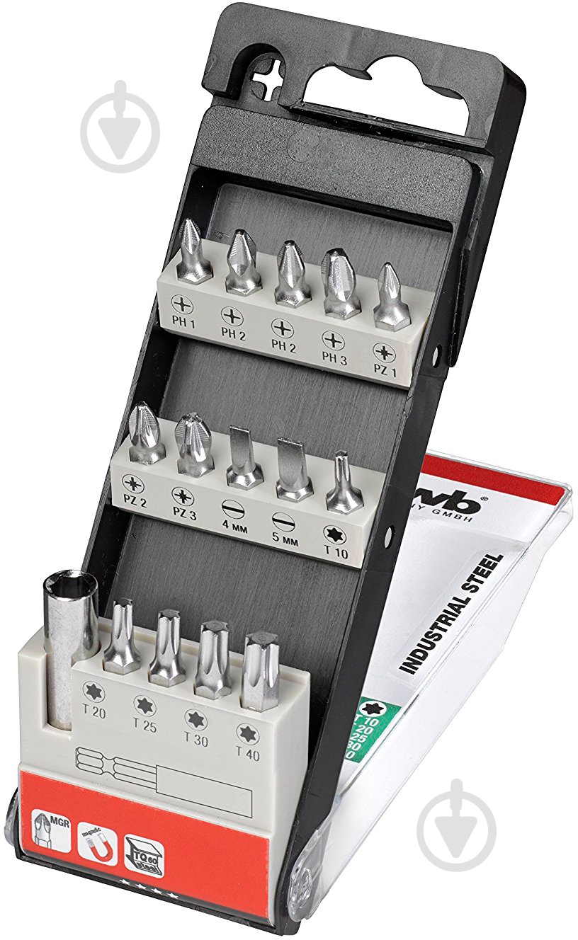 Набор бит KWB 15 шт. 107410 - фото 1