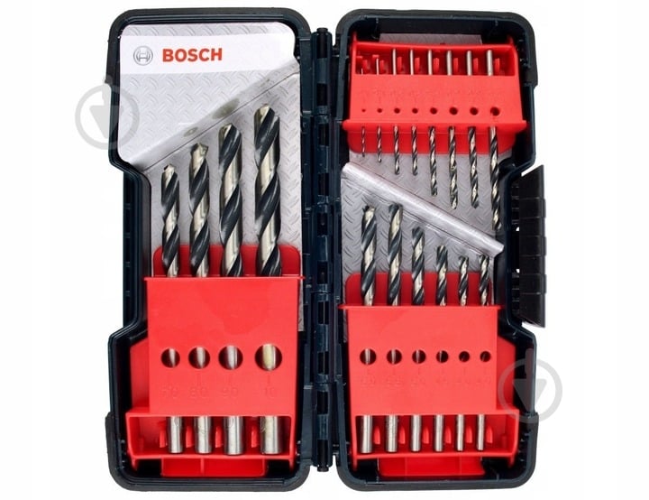 Набір свердел по металу Bosch HSS PointTeQ ToughBox 1-10 мм 18 шт. 2608577350 - фото 2