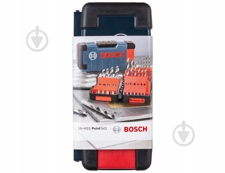 Набір свердел по металу Bosch HSS PointTeQ ToughBox 1-10 мм 18 шт. 2608577350 - фото 9