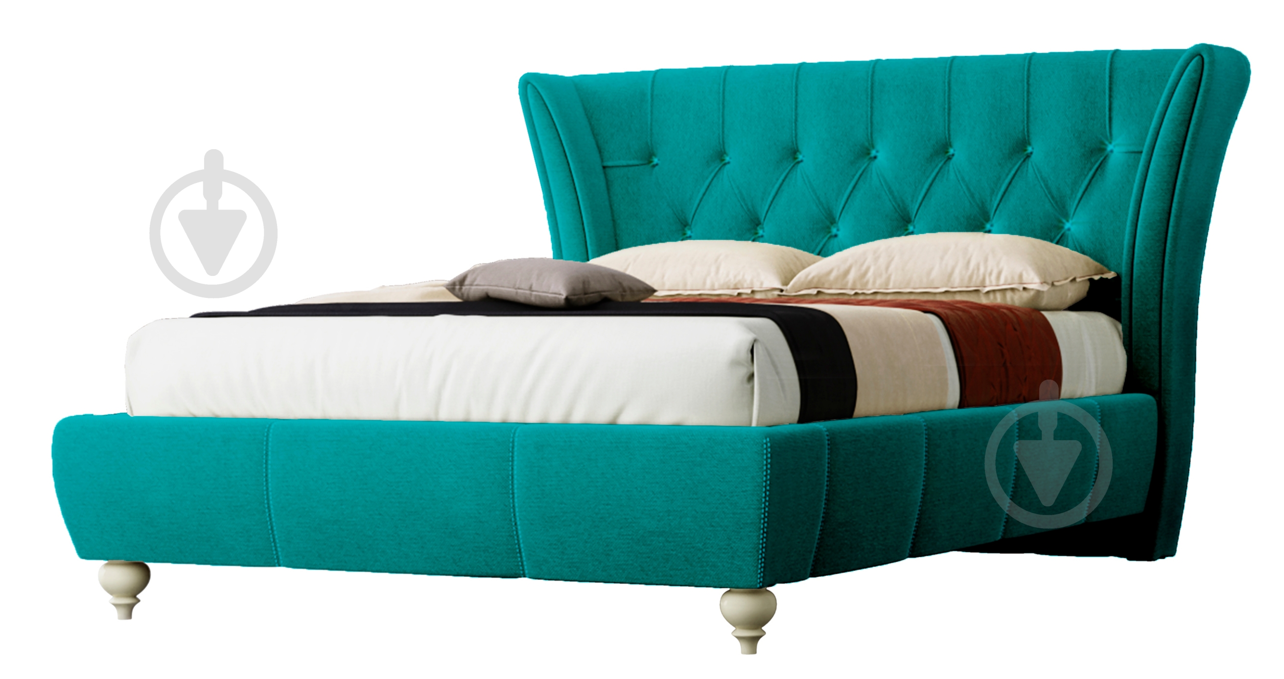 Ліжко Green Sofa Емма Флорида Emerald 180x200 см - фото 1