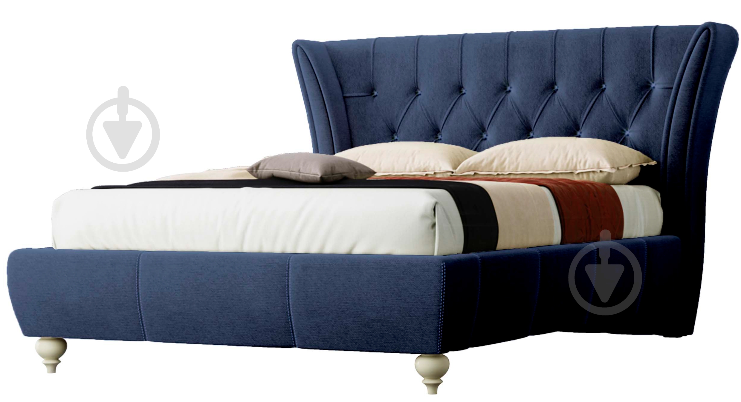 Кровать Green Sofa Эмма Флорида Navy 180x200 см - фото 1