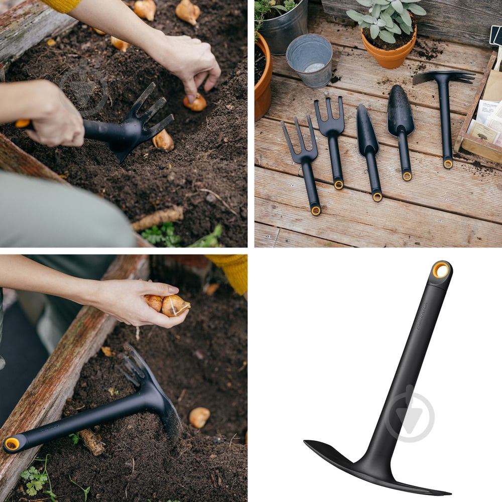 Сапка-граблі Fiskars посадкова SOLID - фото 7 Сапка-граблі Fiskars посадкова SOLID - фото 7