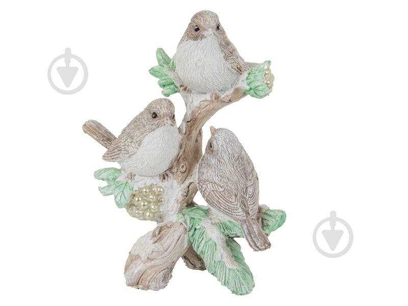 Фигурка декоративная Lefard птички 11х14 см 192-283 бежевый - фото 1