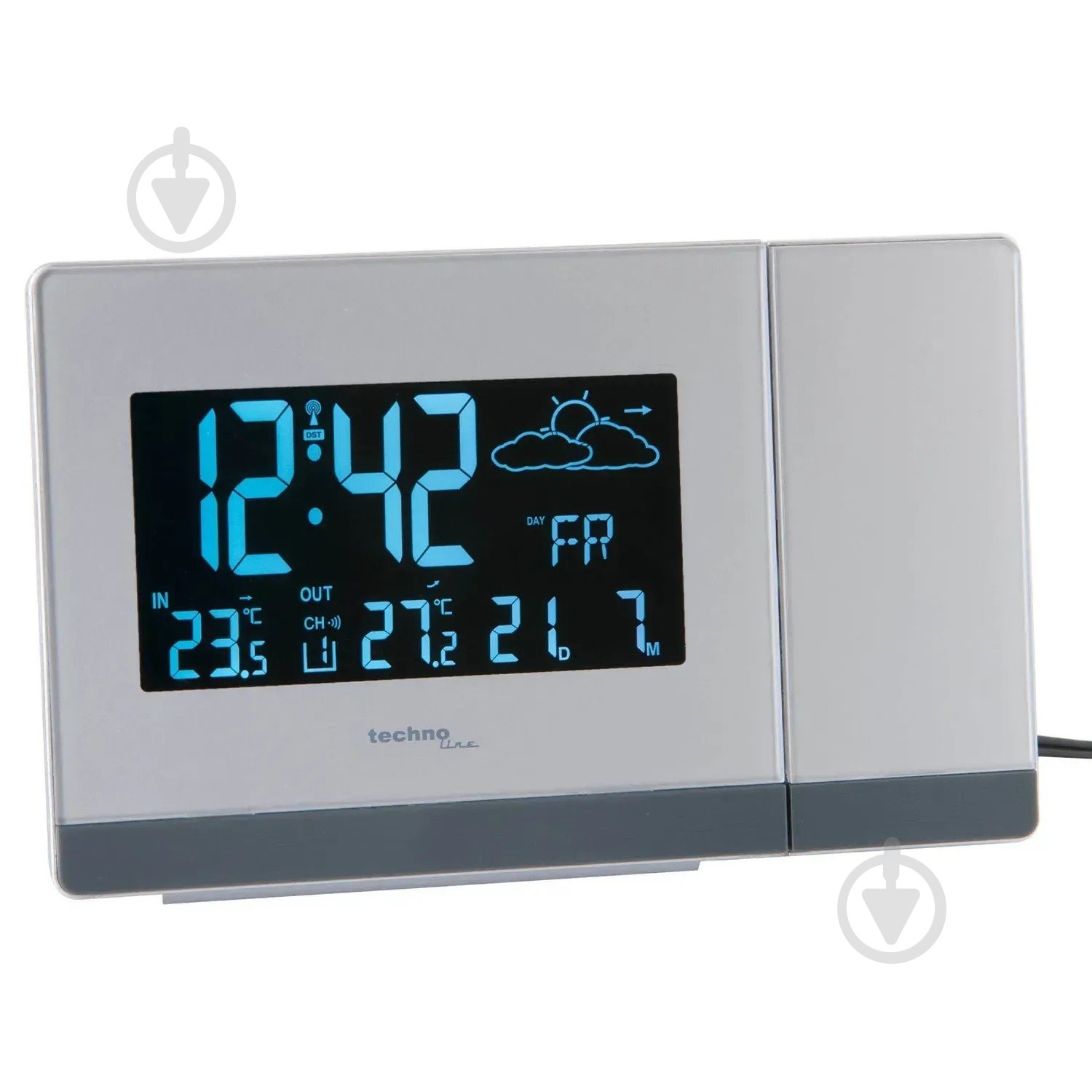 Часы проекционные Technoline White (WT549) - фото 2