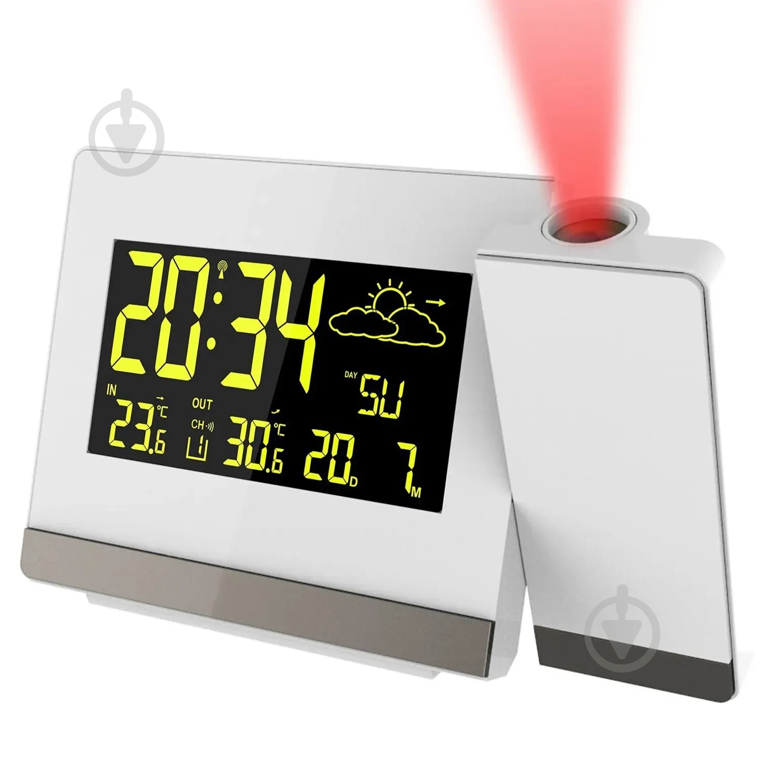 Часы проекционные Technoline White (WT549) - фото 5