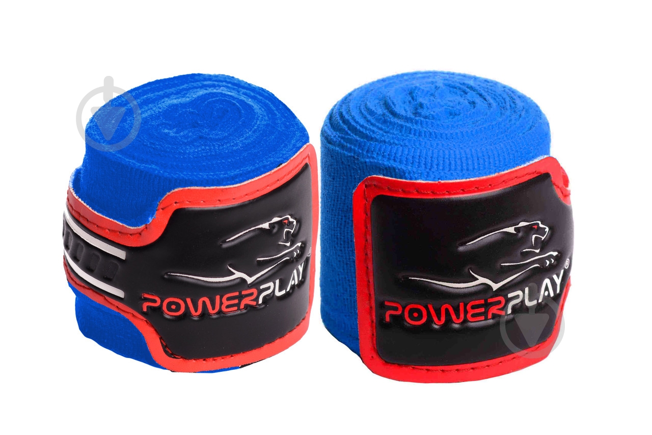 Боксерские бинты PowerPlay уни. синие 400 см PP_3046_Blue - фото 2 Боксерские бинты PowerPlay уни. синие 400 см PP_3046_Blue - фото 2