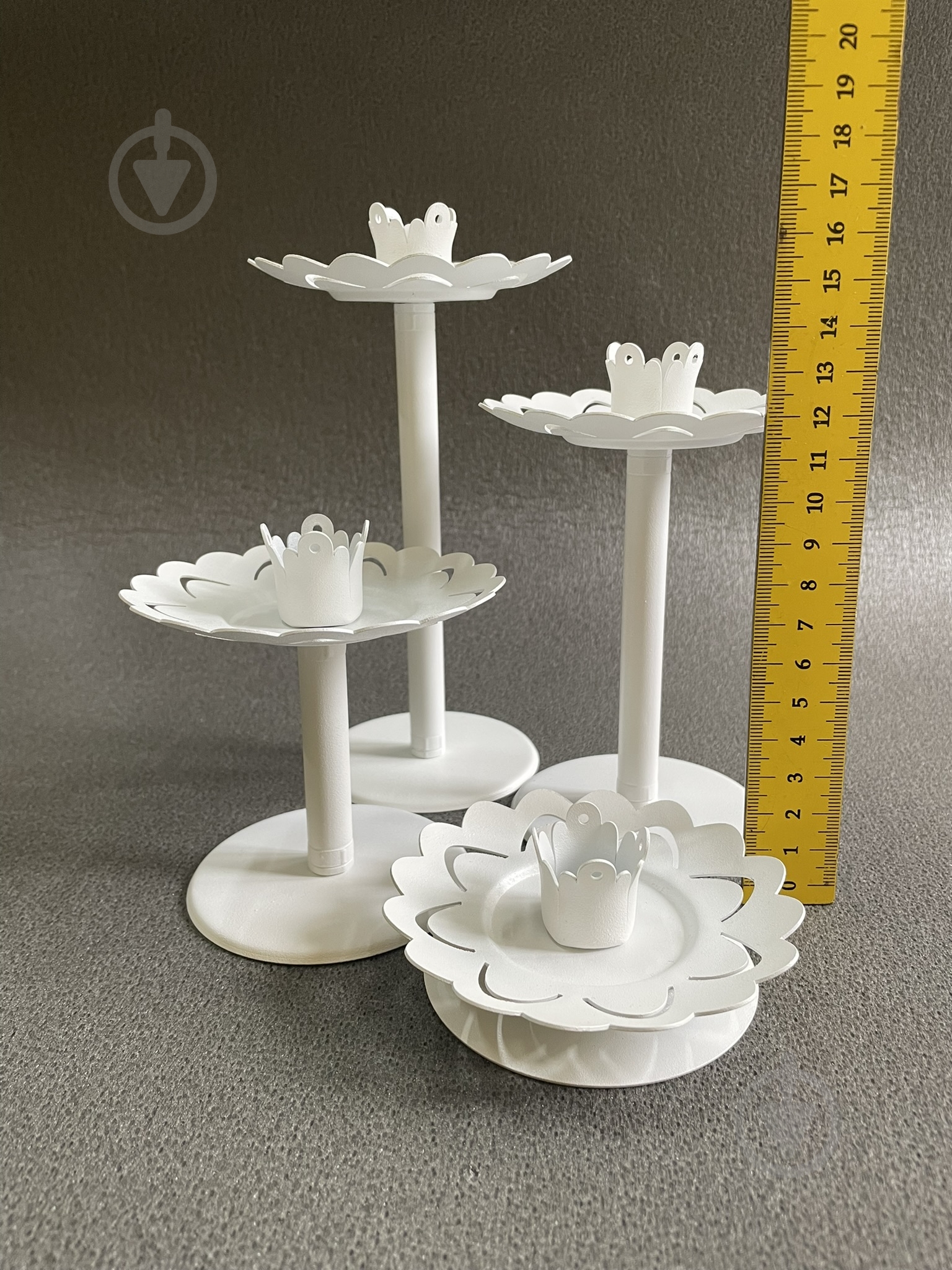 Свічник-трансформер 6 в 1 №1 18 см білий - фото 4 Свічник-трансформер 6 в 1 №1 18 см білий - фото 4