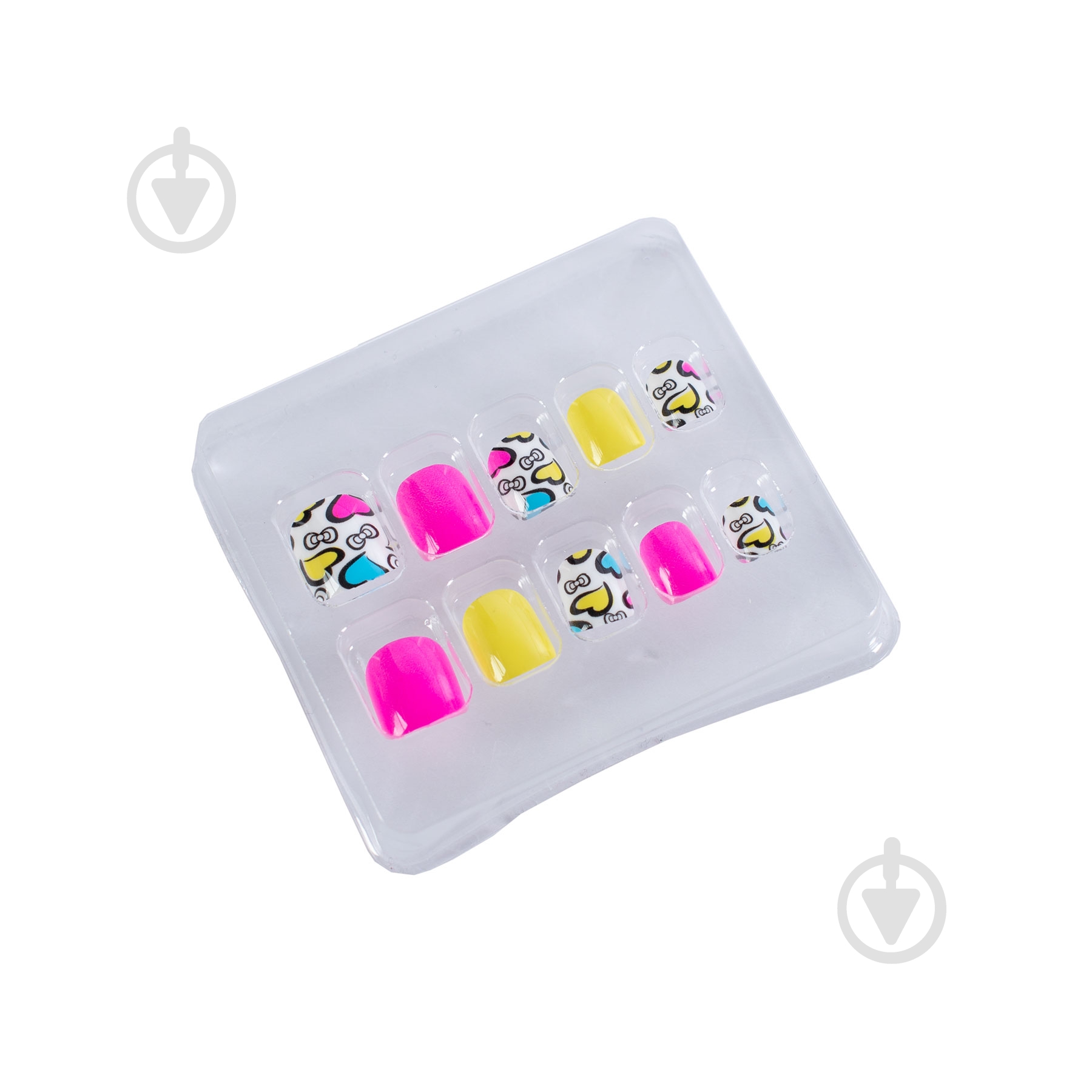 Детский набор Lukky накладные ногти на липкой основе многоразового использования Sweetheart 10 шт. - фото 2