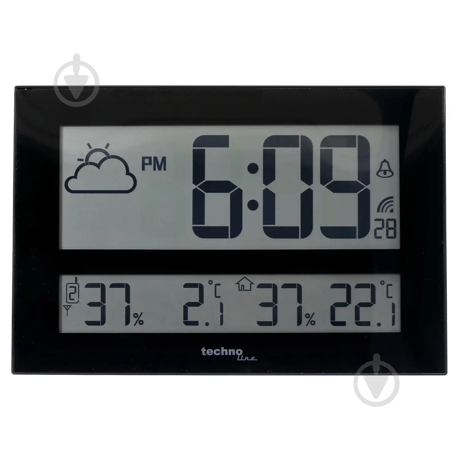 Годинник настінний Black (WS8011) Technoline - фото 4 Годинник настінний Black (WS8011) Technoline - фото 4