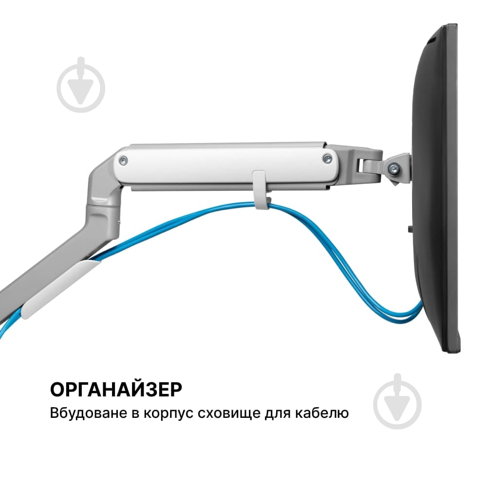 Кріплення для монітора OfficePro MA422S поворотно-похилі 17"-32" сірий - фото 10