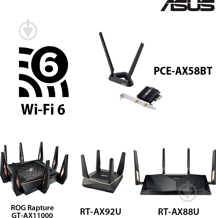 Wi-Di-адаптер Asus PCE-AX58BT - фото 5 Wi-Di-адаптер Asus PCE-AX58BT - фото 5