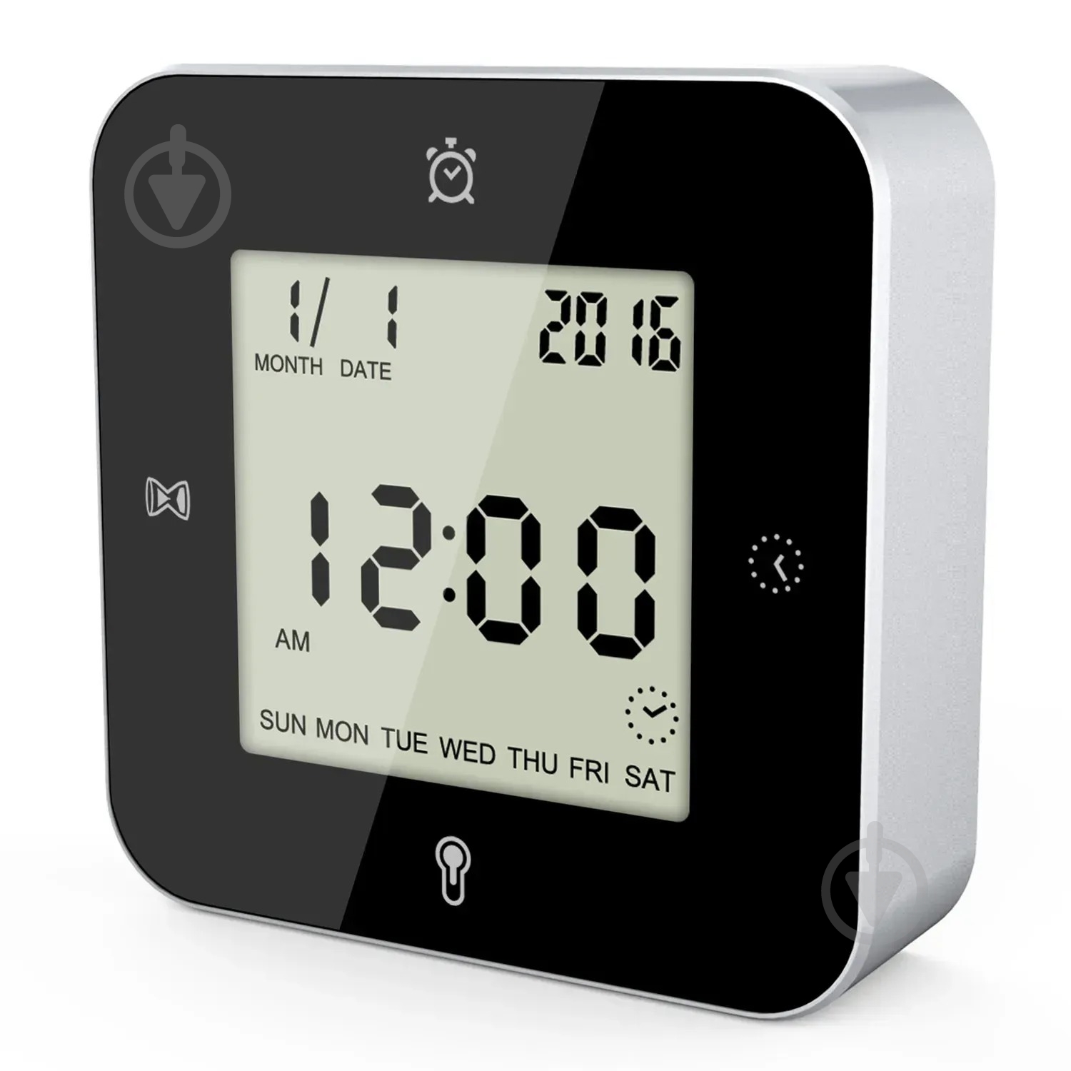 Годинник настільний WT344 Black/Silver Technoline - фото 2 Годинник настільний WT344 Black/Silver Technoline - фото 2