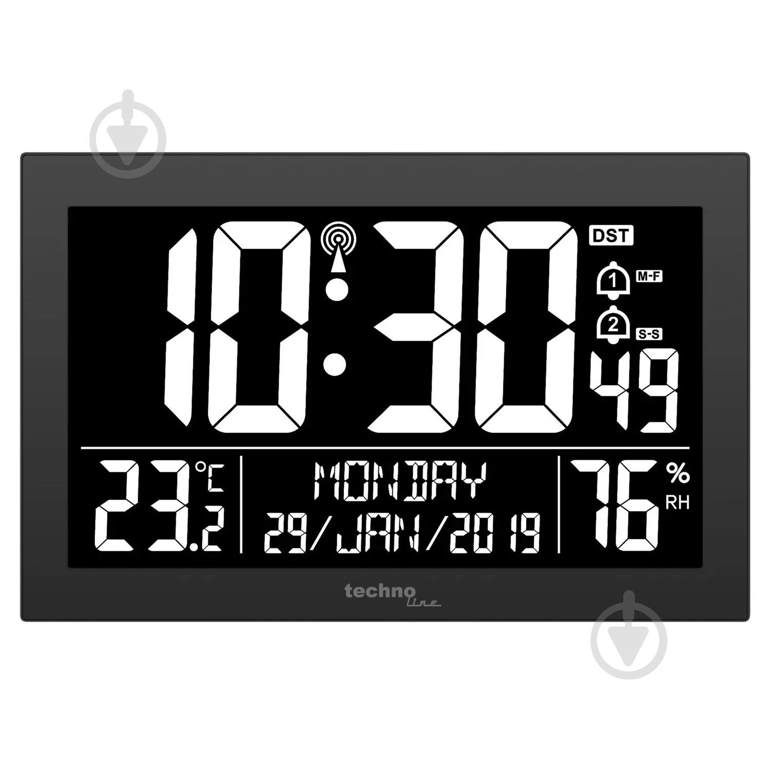 Годинник настінний WS8017 Black Technoline - фото 1