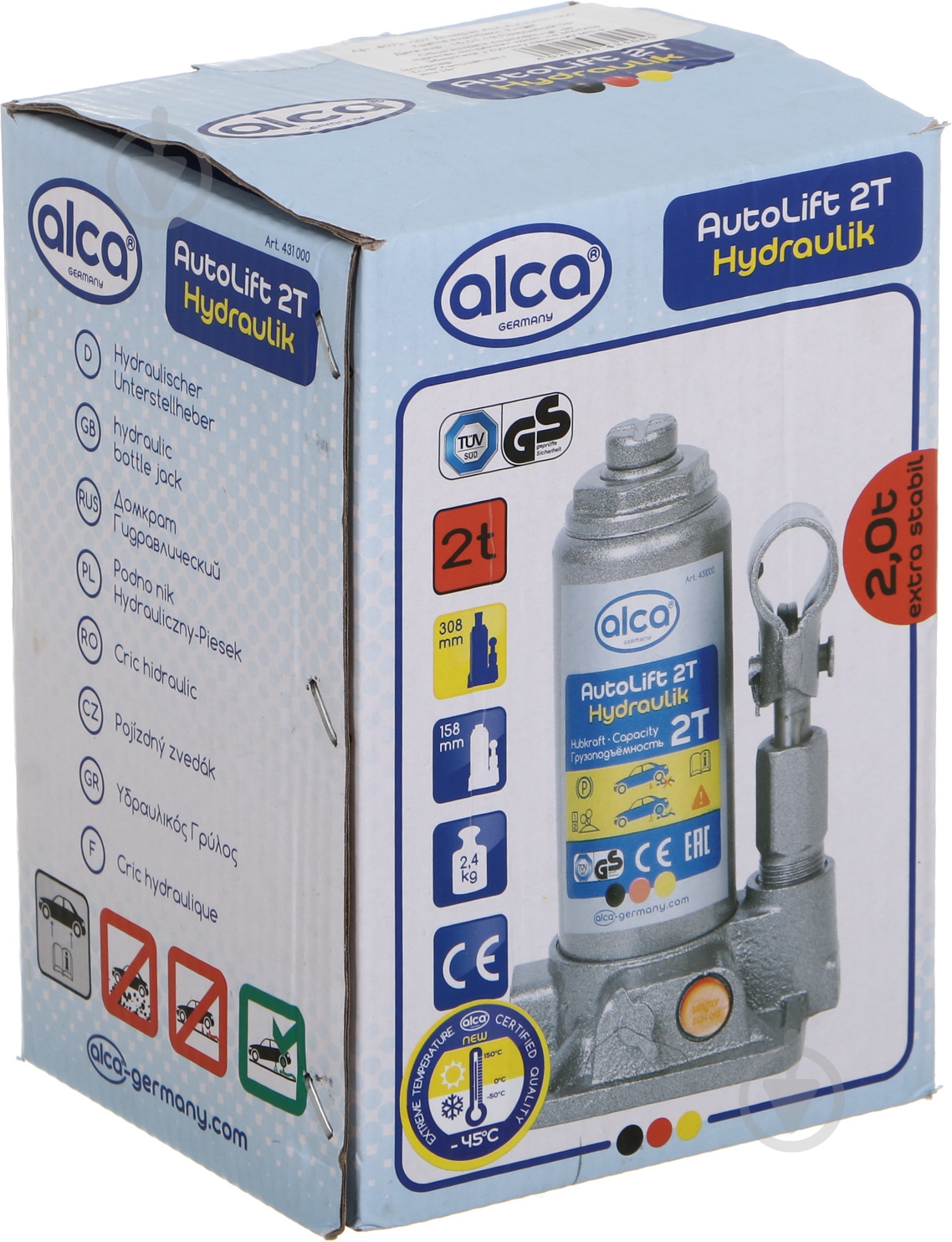 Домкрат гидравлический Alca Auto Lift Hydraulik (431000) 2 т - фото 4