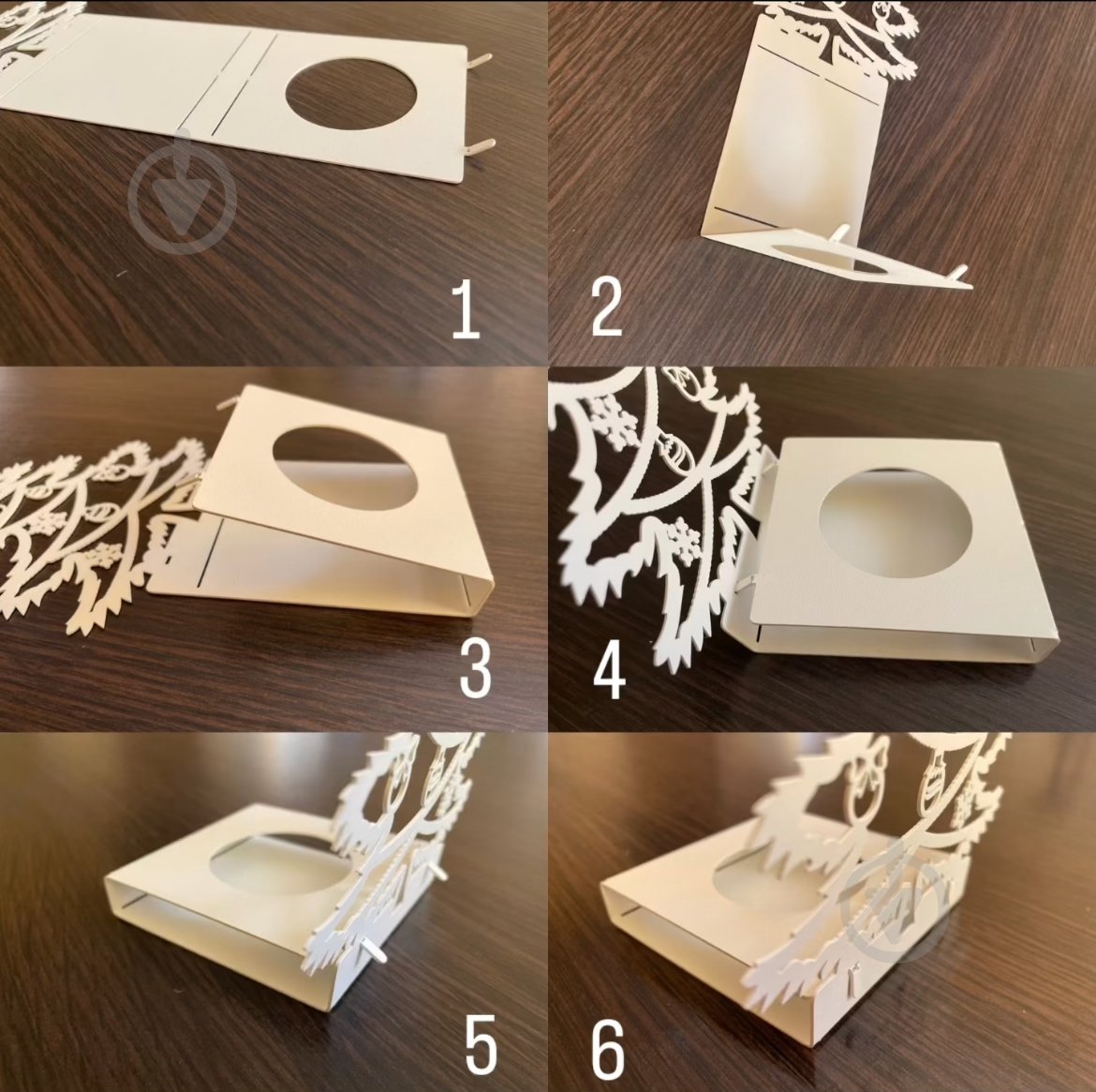 Подсвечник на 3 свечи «Санта на санях» черный - фото 4