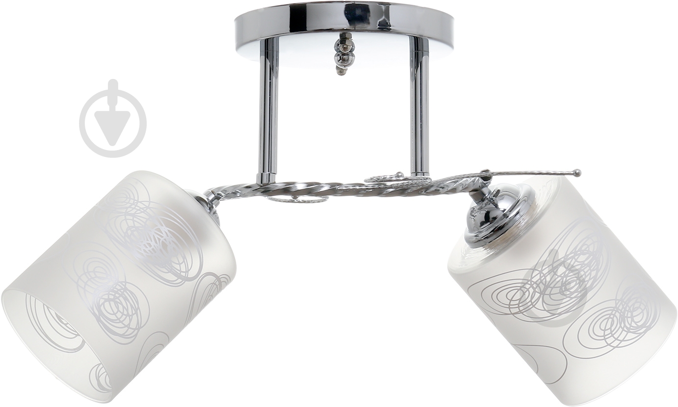 Люстра стельова Accento lighting 2xE27 хром ALG-73297/2 - фото 2