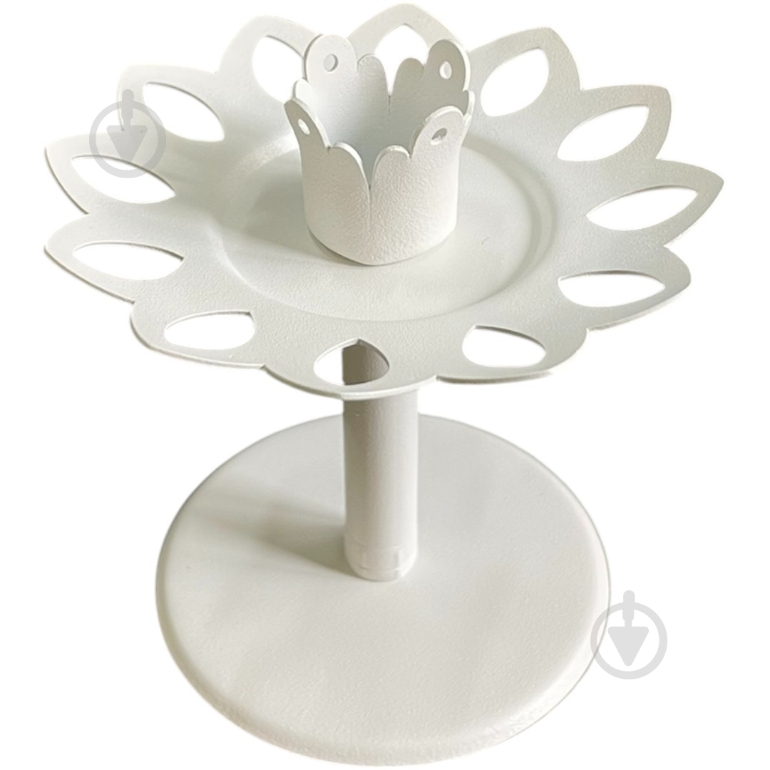 Подсвечник-трансформер 6 в 1 №5 10 см белый - фото 1 Подсвечник-трансформер 6 в 1 №5 10 см белый - фото 1