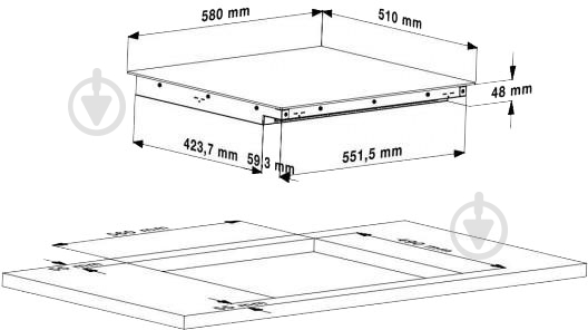 Варильна поверхня індукційна Beko HII64201FHT - фото 2 Варильна поверхня індукційна Beko HII64201FHT - фото 2