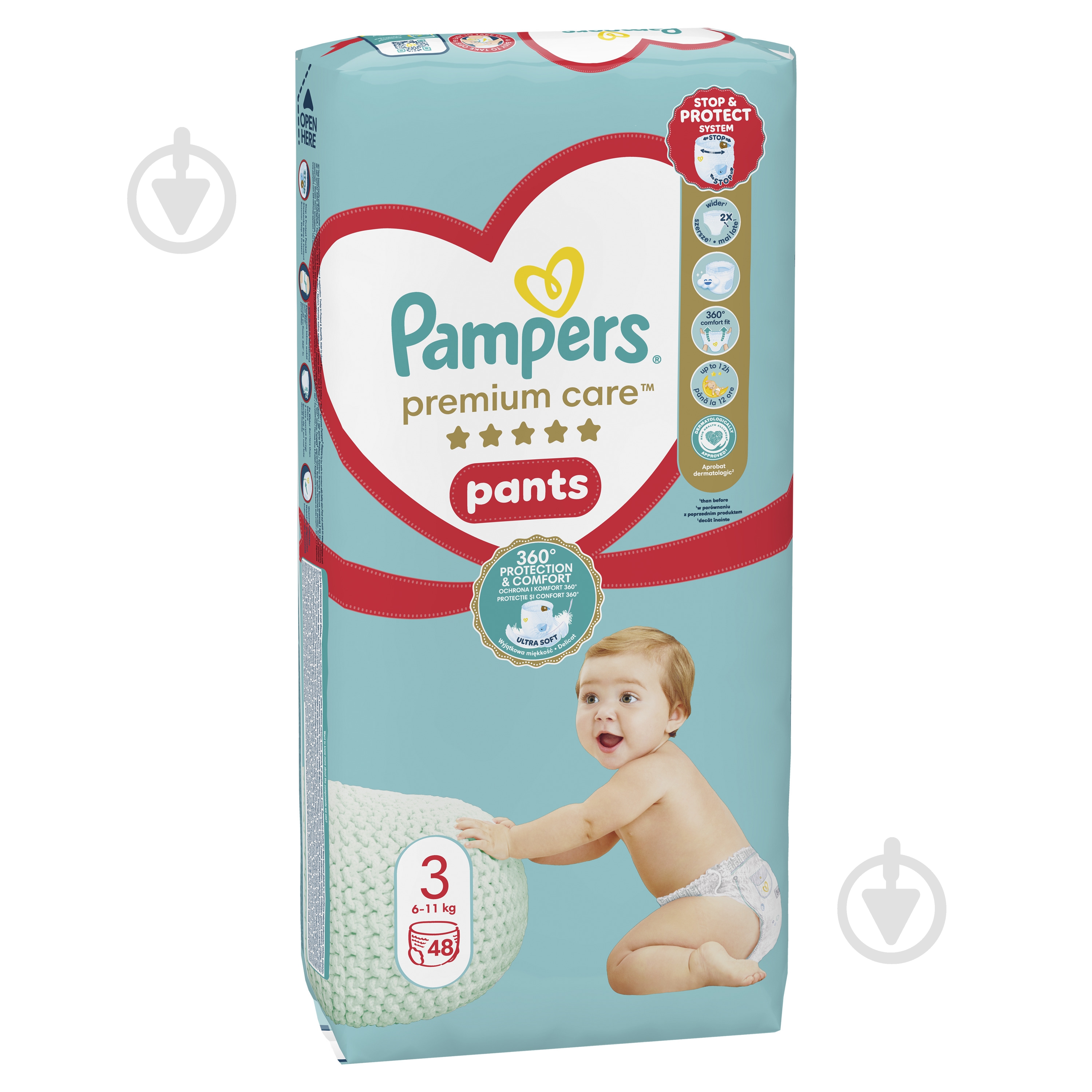 Подгузники-трусики Pampers Premium Care Pants 3 6-11 кг 48 шт. - фото 2