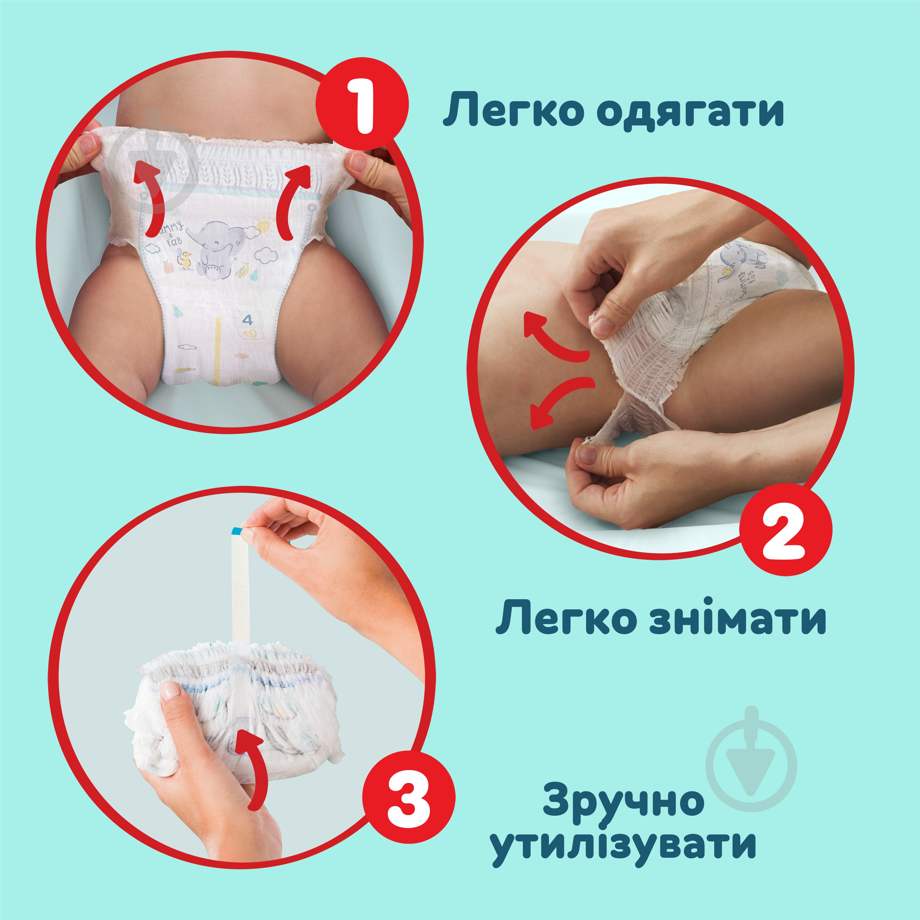 Подгузники-трусики Pampers Premium Care Pants 3 6-11 кг 48 шт. - фото 3