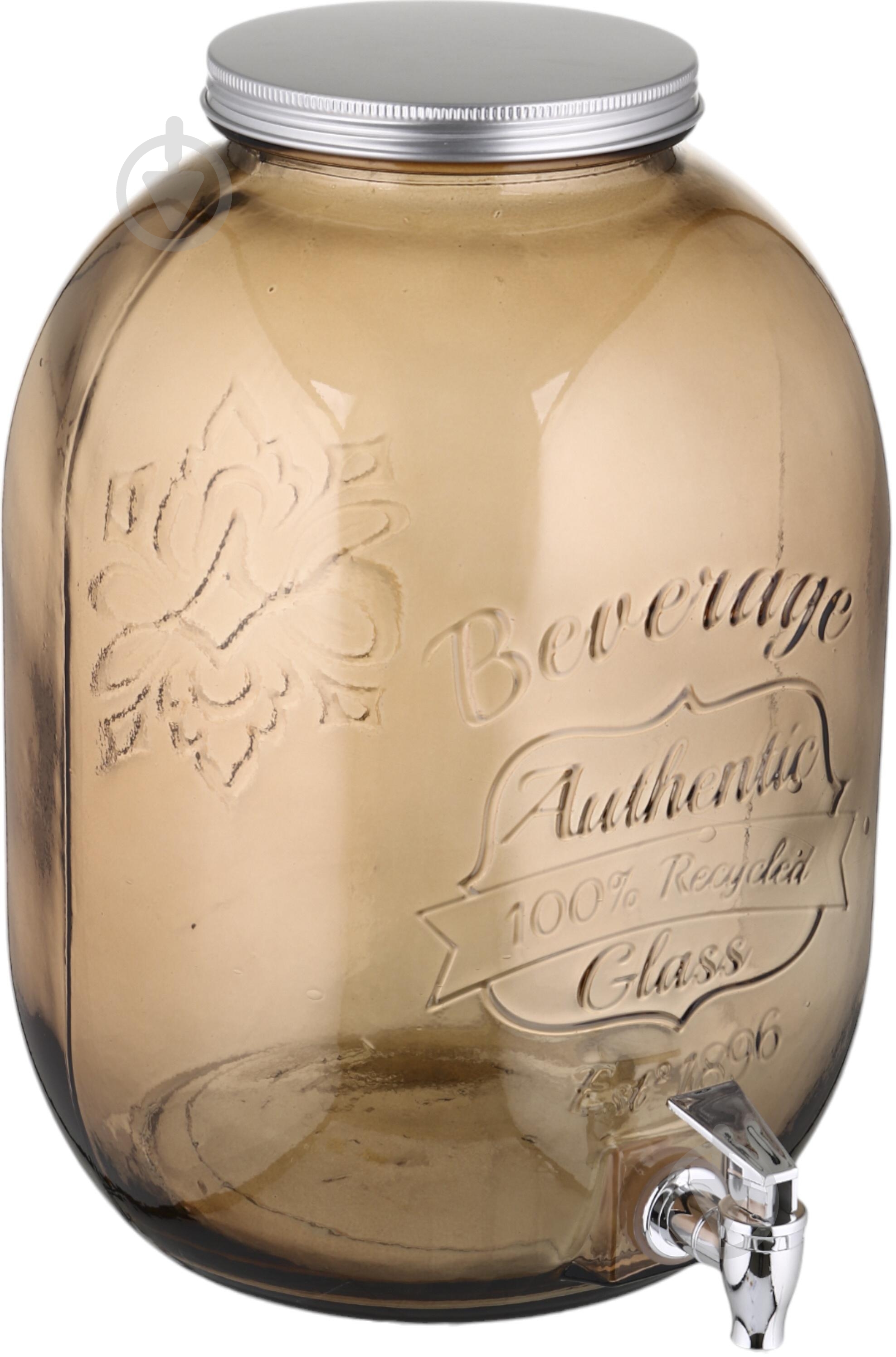 Диспенсер San Miguel з кришкою та краном коричневий Authentic 12,5 л 5294DB04 - фото 2