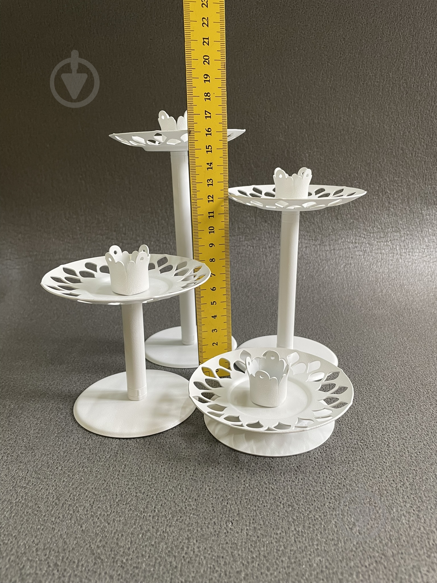 Свічник-трансформер 6 в 1 №4 14 см білий - фото 4 Свічник-трансформер 6 в 1 №4 14 см білий - фото 4