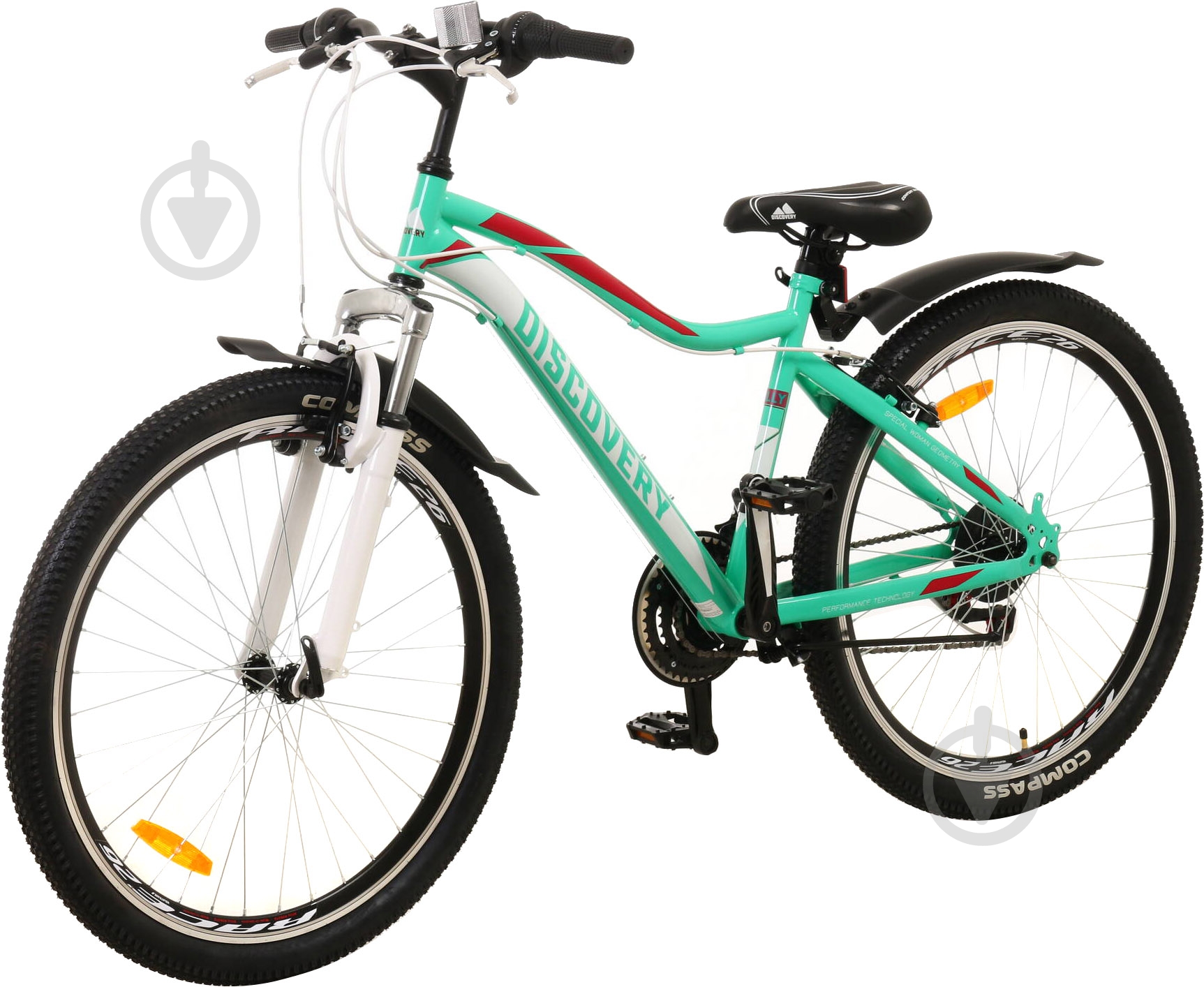 Велосипед Discovery 26" 16"(41 см) TREK OPS-DIS-26-543 бирюзовый - фото 2 Велосипед Discovery 26" 16"(41 см) TREK OPS-DIS-26-543 бирюзовый - фото 2