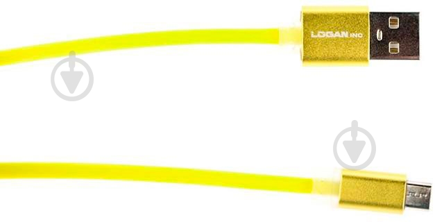 Кабель Logan USB – microUSB 1 м зеленый (EL117-010GN) - фото 2