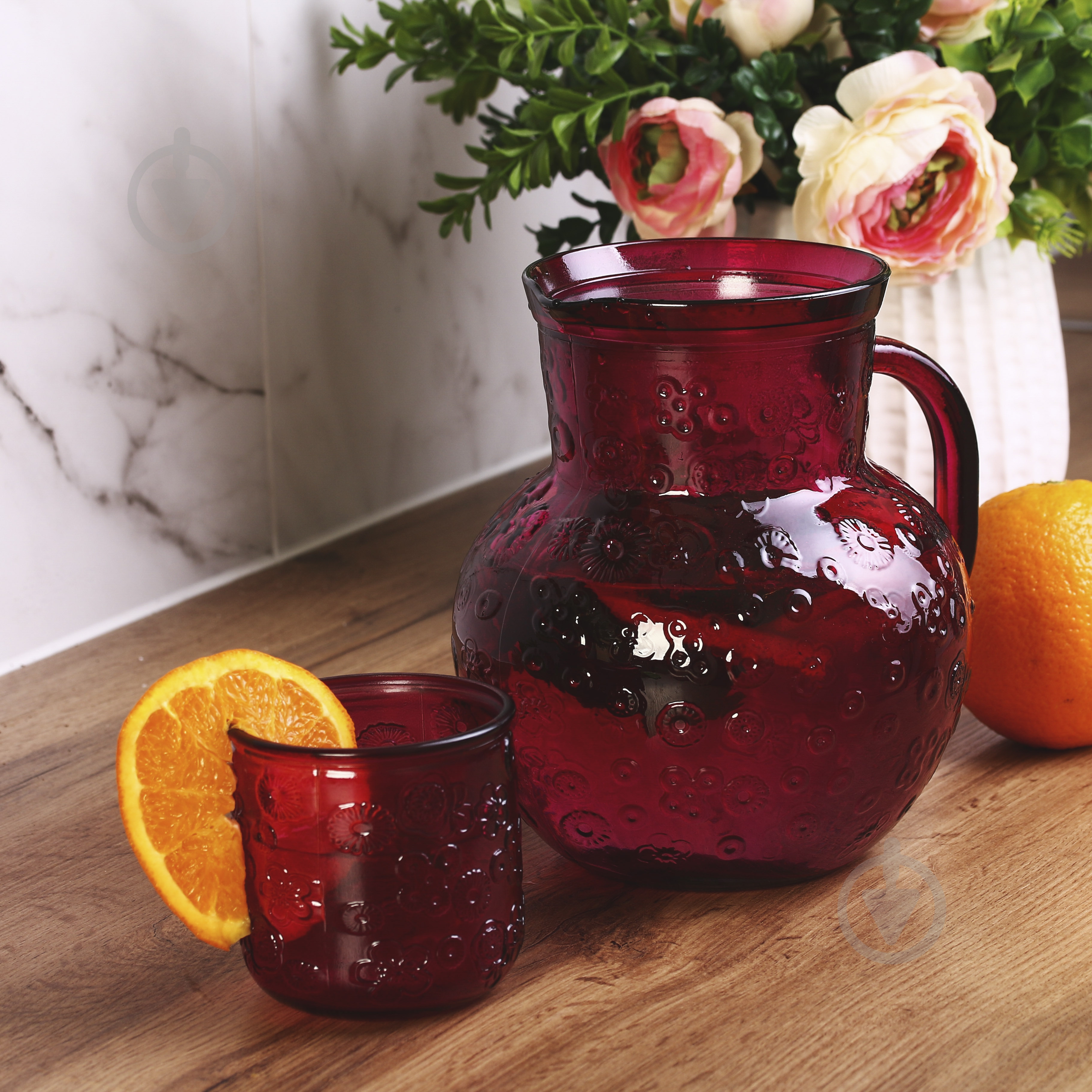 Склянка низька San Miguel Flora ягідна 2325DB219 300 мл 1 шт. - фото 3 Склянка низька San Miguel Flora ягідна 2325DB219 300 мл 1 шт. - фото 3