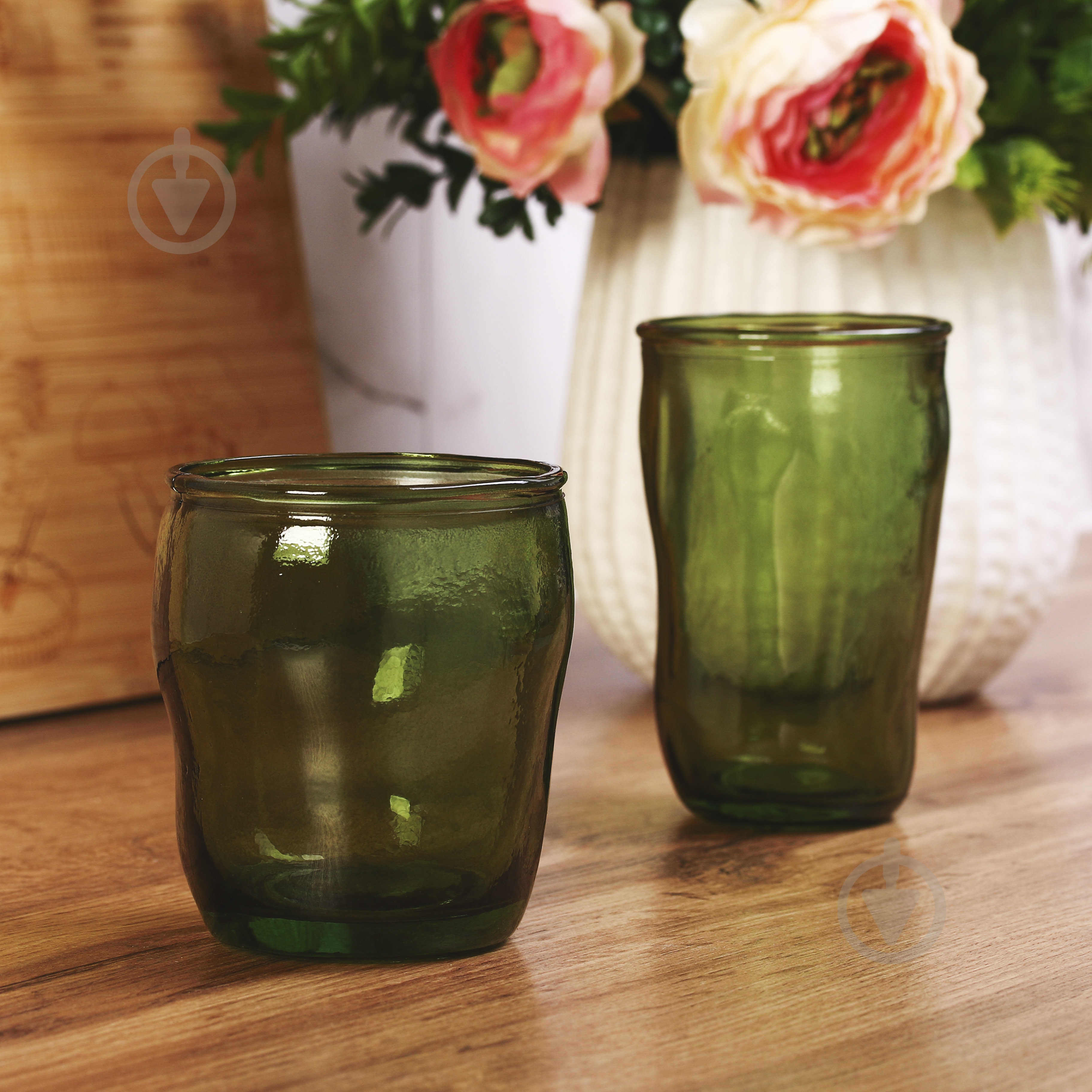 Склянка низька San Miguel Sac зелена 2368DB622 350 мл 1 шт. - фото 4