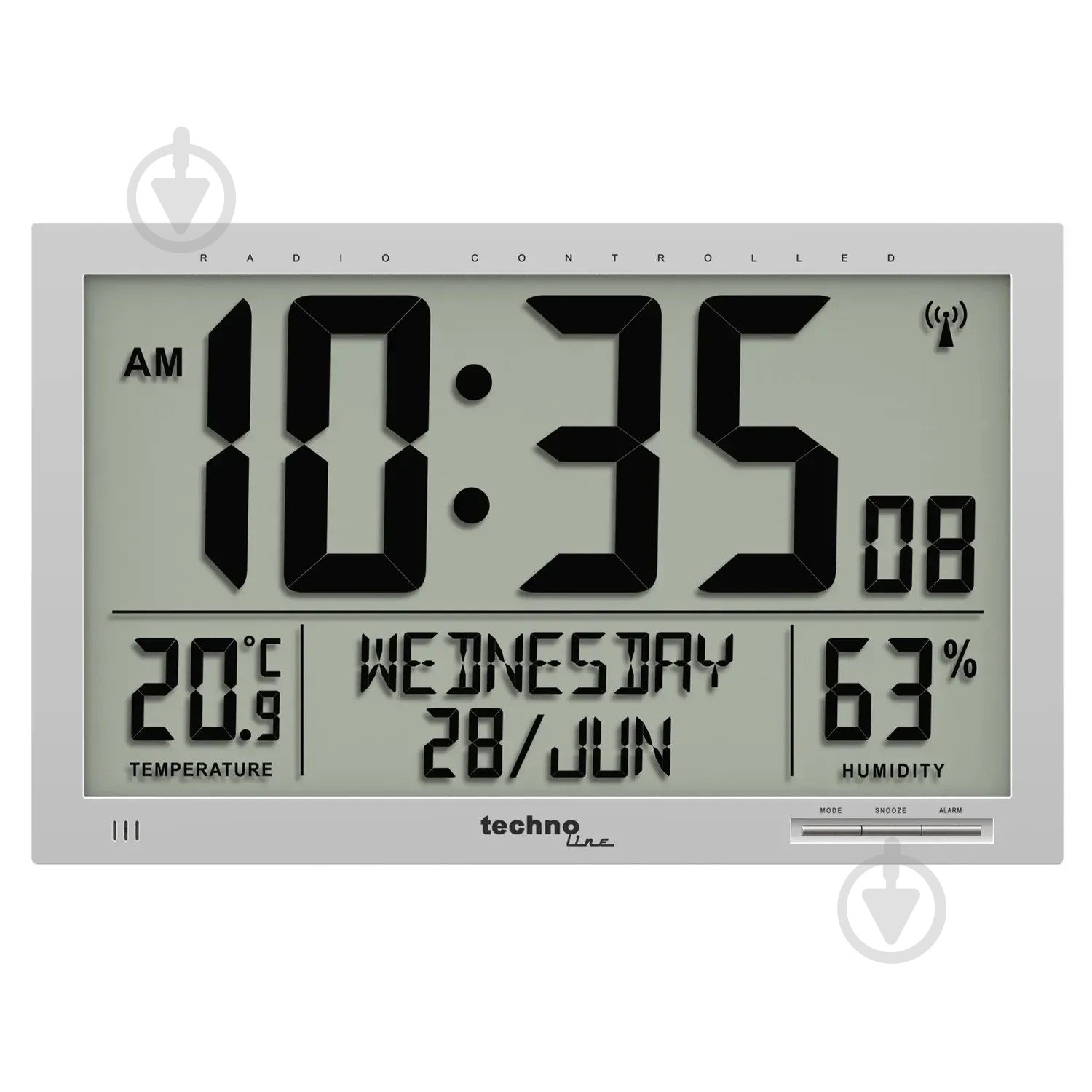 Годинник настінний WS8013 Silver Technoline - фото 1 Годинник настінний WS8013 Silver Technoline - фото 1