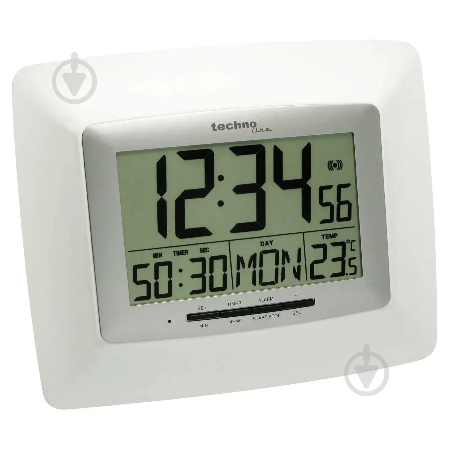 Часы настенные WS8100 White/Silver Technoline - фото 2