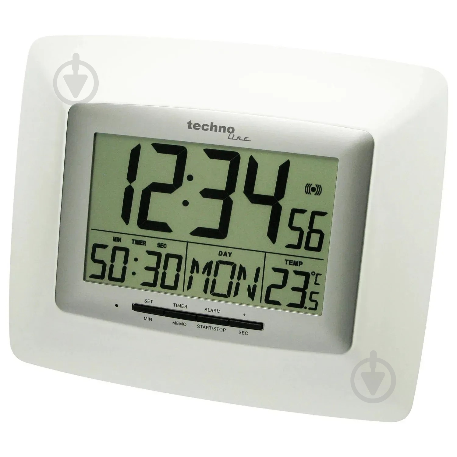 Часы настенные WS8100 White/Silver Technoline - фото 3