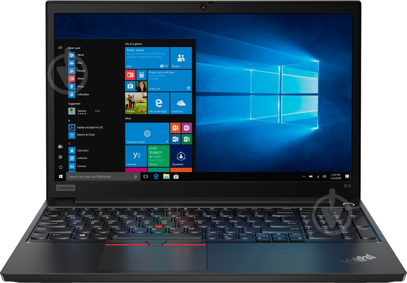 Ноутбук Lenovo ThinkPad E15 15,6" (20RD001ERT) black - фото 1 Ноутбук Lenovo ThinkPad E15 15,6" (20RD001ERT) black - фото 1