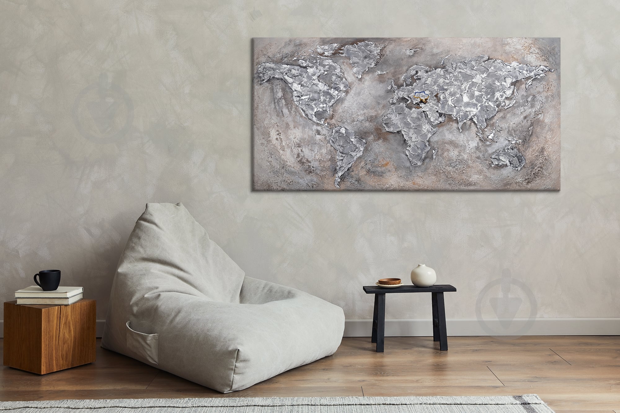 Картина Мировая карта 70x140 см YS-Art - фото 4
