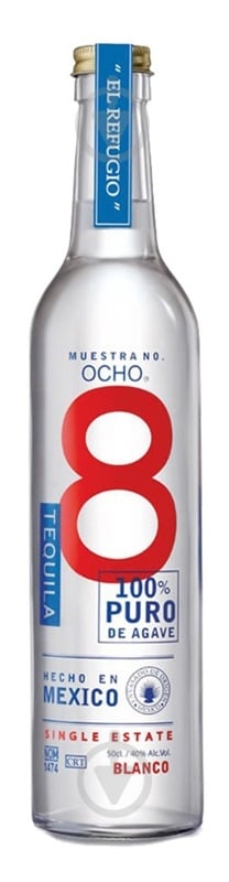 Текила Ocho Blanco 0,5 л 40% - фото 1 Текила Ocho Blanco 0,5 л 40% - фото 1