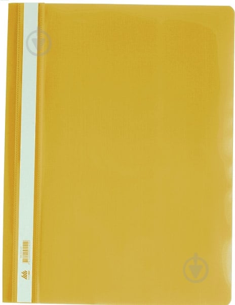 Скоросшиватель с механизмом усики А4 120/160 мкм желтый Buromax BM.3311-08 - фото 1