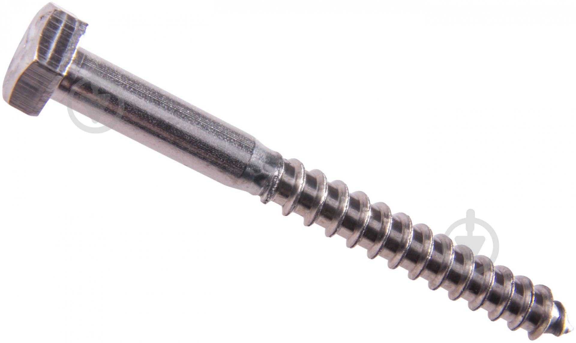 Винт для дерева шестигранная головка нерж 8x60 мм 2 шт EXPERT FIX - фото 1