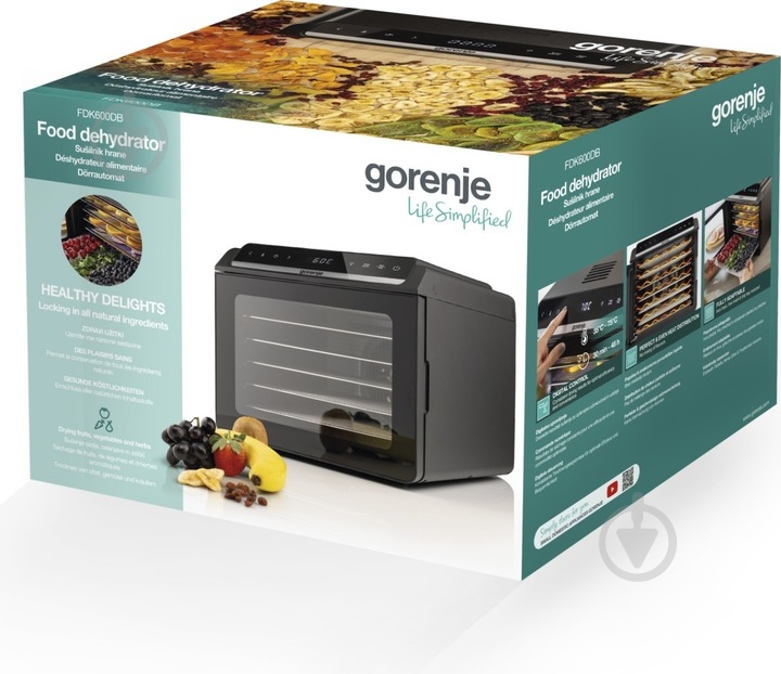 Сушилка для овощей и фруктов Gorenje FDK600DB - фото 7 Сушилка для овощей и фруктов Gorenje FDK600DB - фото 7