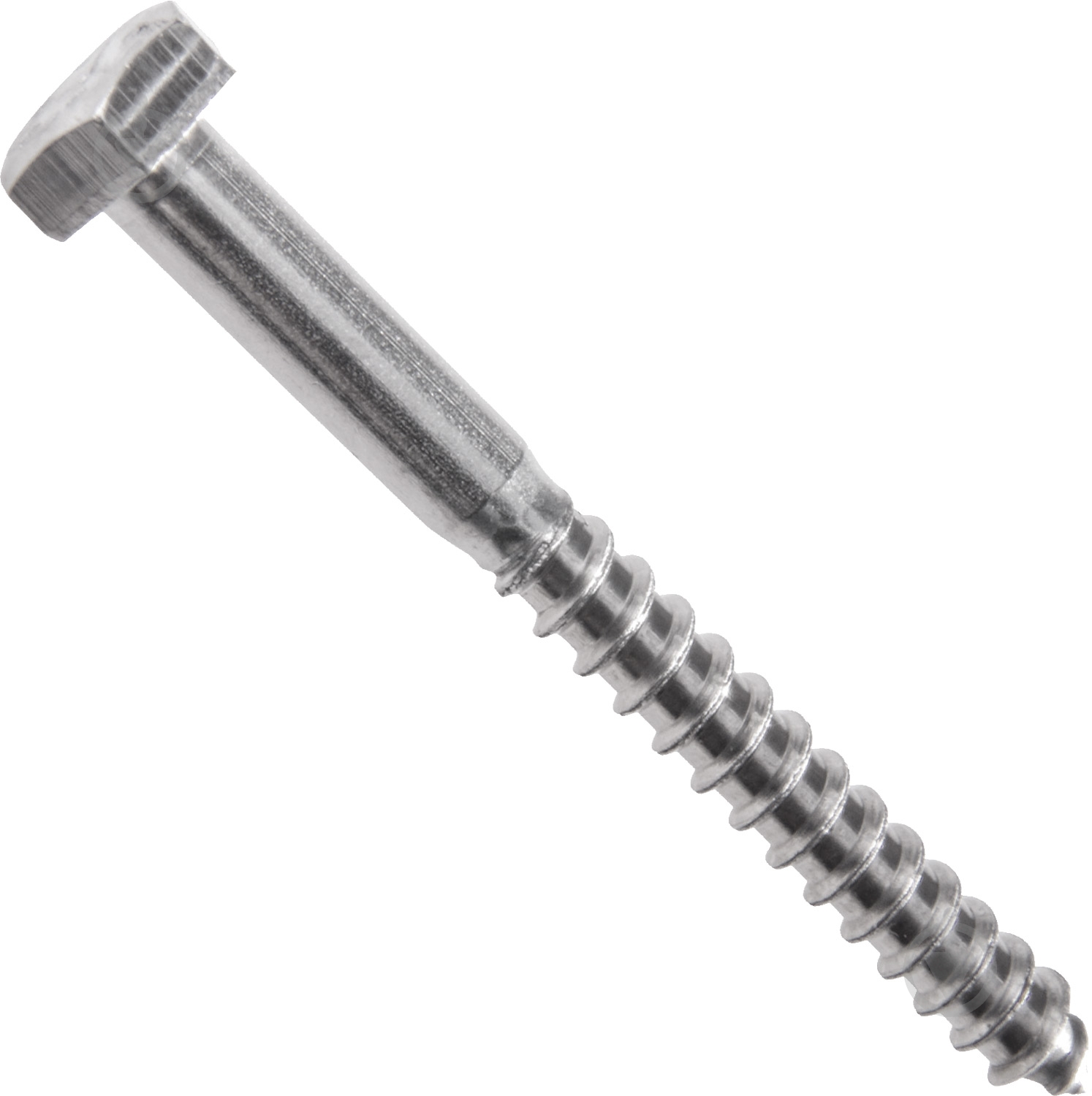 Винт для дерева шестигранная головка нерж 8x80 мм 2 шт EXPERT FIX - фото 1