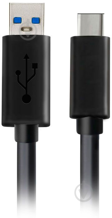 Кабель USB Type-C 1.2 м черный - фото 1
