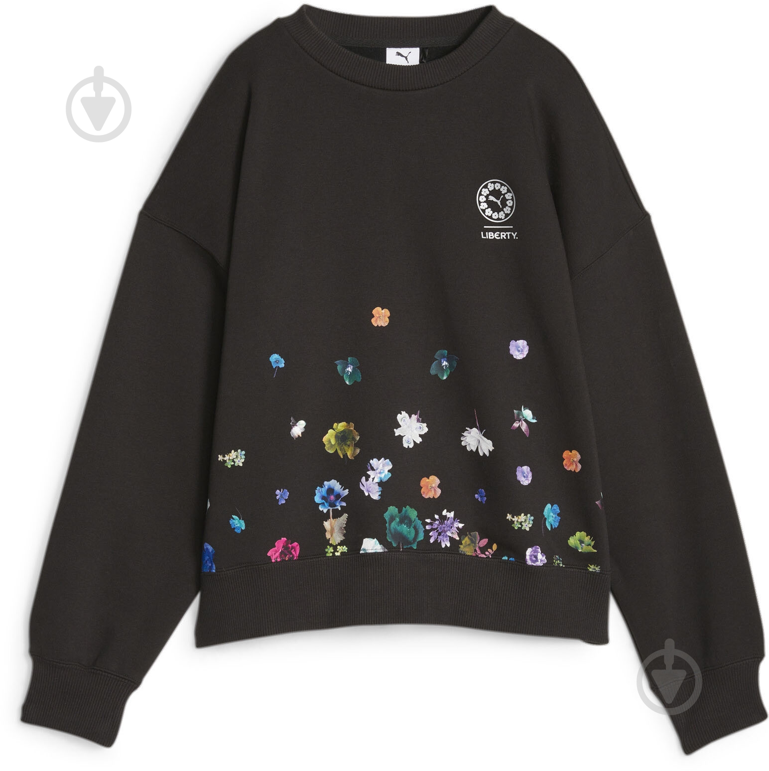 Джемпер Puma PUMA X LIBERTY OVERSIZED CREW FL 62220801 р.M черный - фото 1