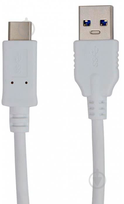 Кабель Greenwave USB Type-C – USB 3.0 1 м білий (DC-TC-103TR, white) - фото 1