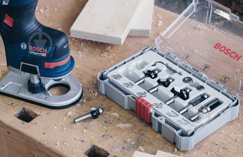 Набір фрез циліндрична Bosch 2607017469 - фото 7