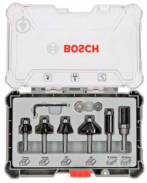 Набір фрез циліндрична Bosch 2607017469 - фото 2