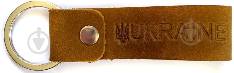 Брелок кожаный Shiynik кольцо Україна - фото 1