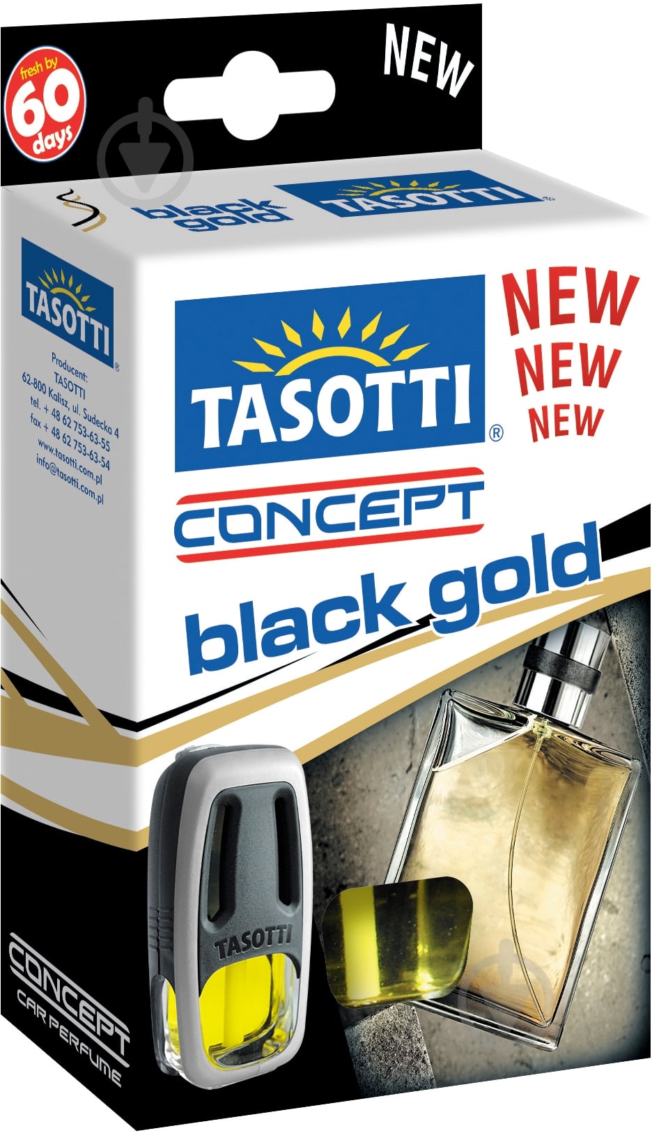 Ароматизатор на дефлектор Tasotti Concept Black Gold - фото 1 Ароматизатор на дефлектор Tasotti Concept Black Gold - фото 1
