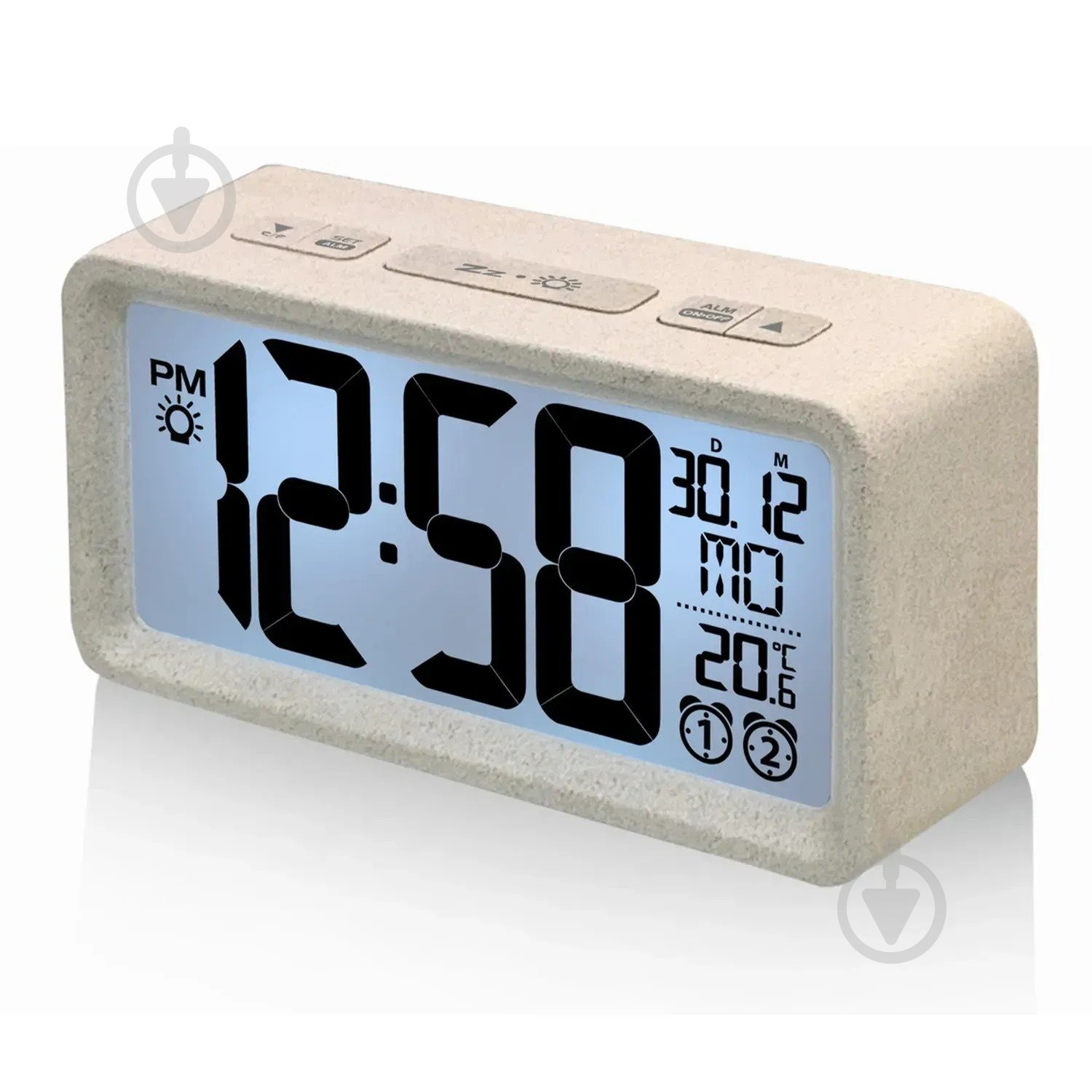 Годинник настільний WQ296 White Technoline - фото 1 Годинник настільний WQ296 White Technoline - фото 1